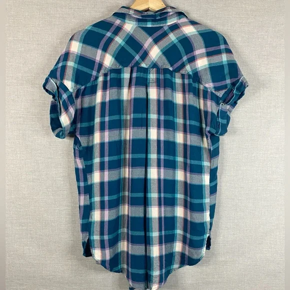 Sonoma Women’s Modal Short Sleeve V Neck Pullover Sleep Shirt Blue Size Medium - Picture 7 of 7